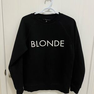 Brunette The Label “BLONDE” Black Sweater